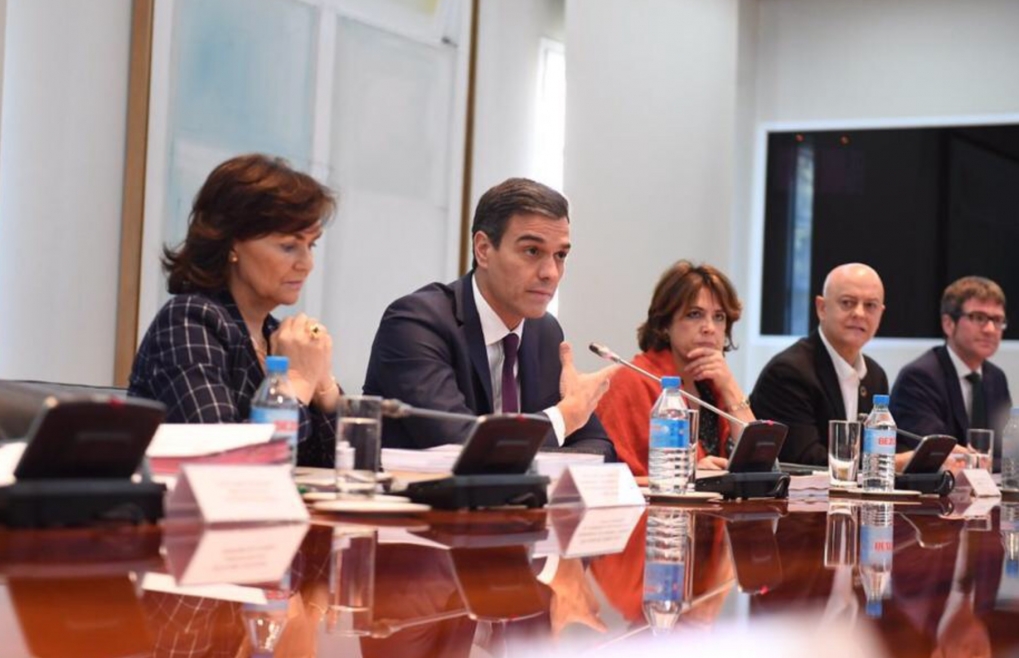 Reuni&oacute;n en La Moncloa de la Fundaci&oacute;n del Centro para la Memoria de las V&iacute;ctimas del Terrorismo.