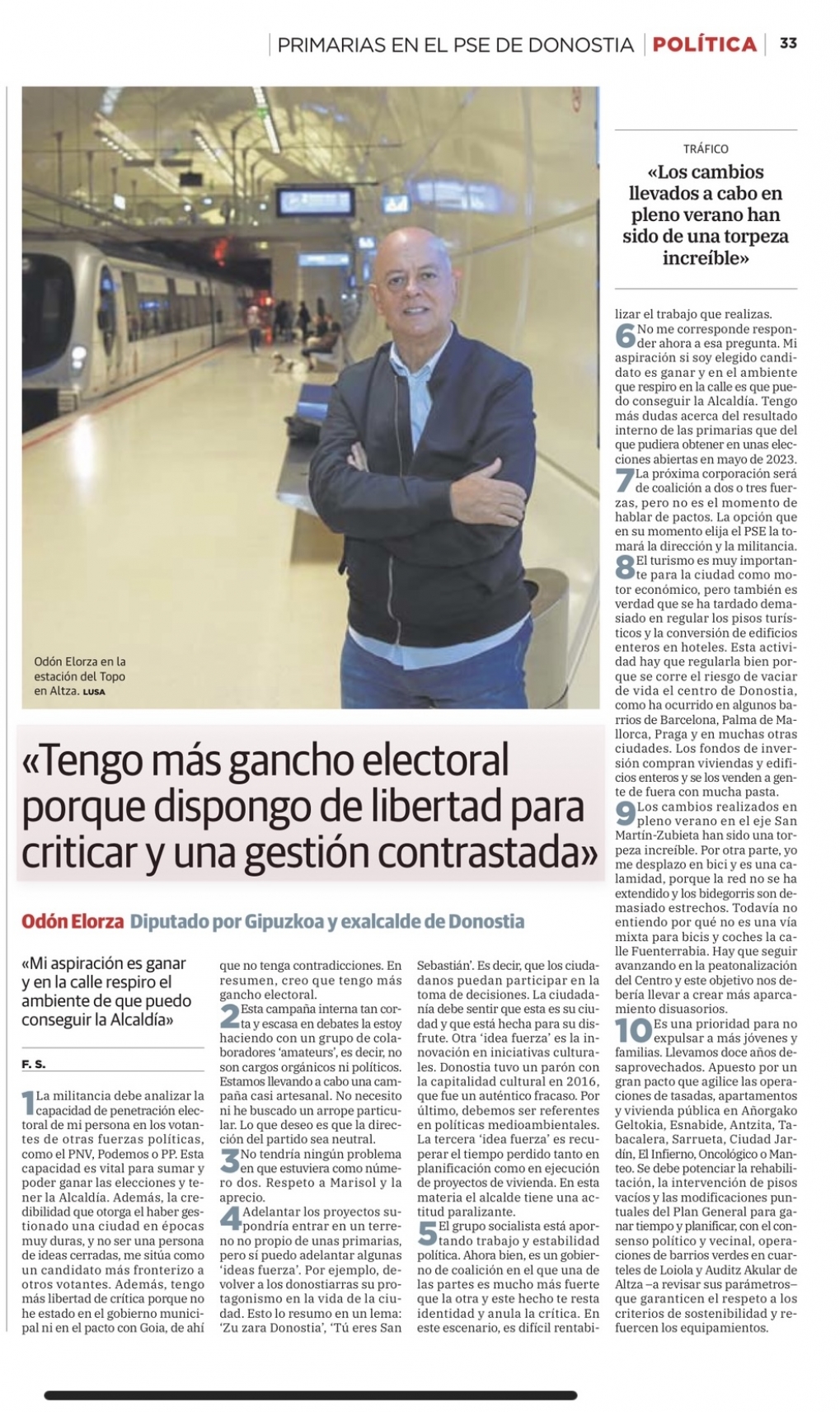 Mi entrevista en El Diario Vasco sobre las Primarias socialistas en San Sebasti&aacute;n.