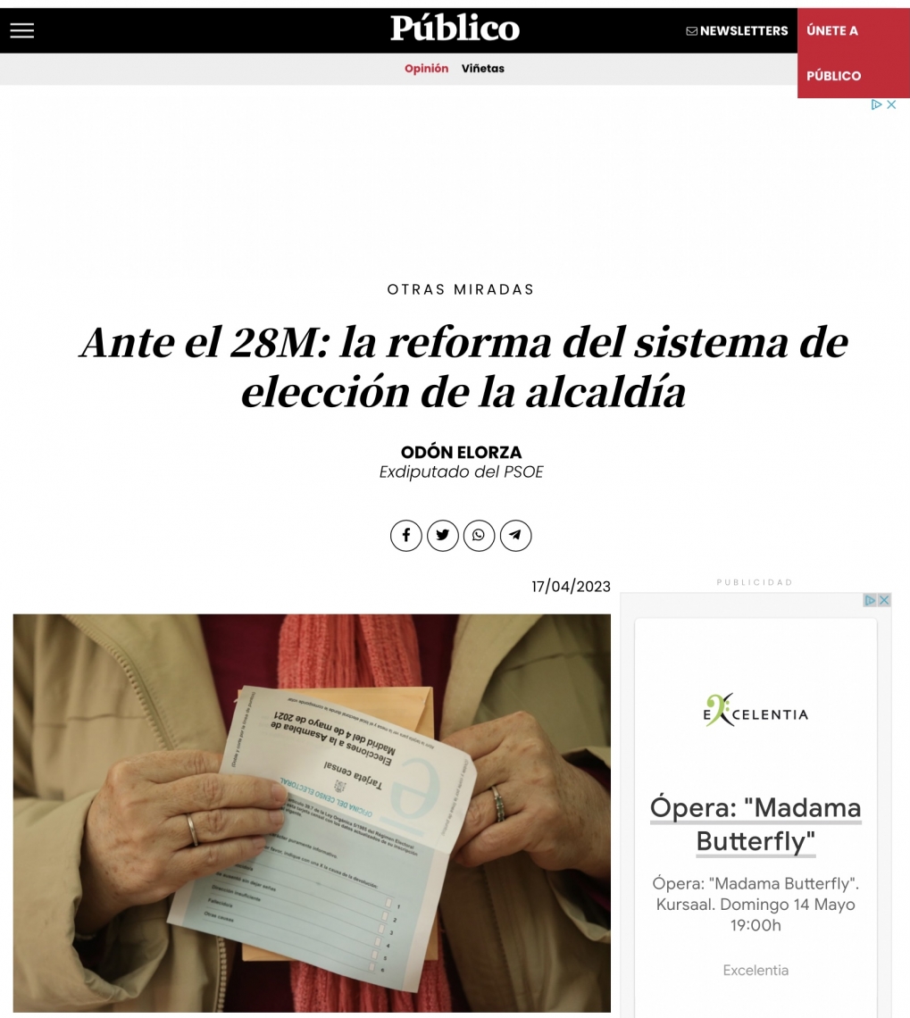 Para cu&aacute;ndo la elecci&oacute;n directa de la Alcald&iacute;a por la ciudadan&iacute;a.