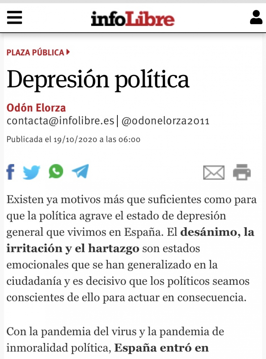 En defensa de la democracia.
