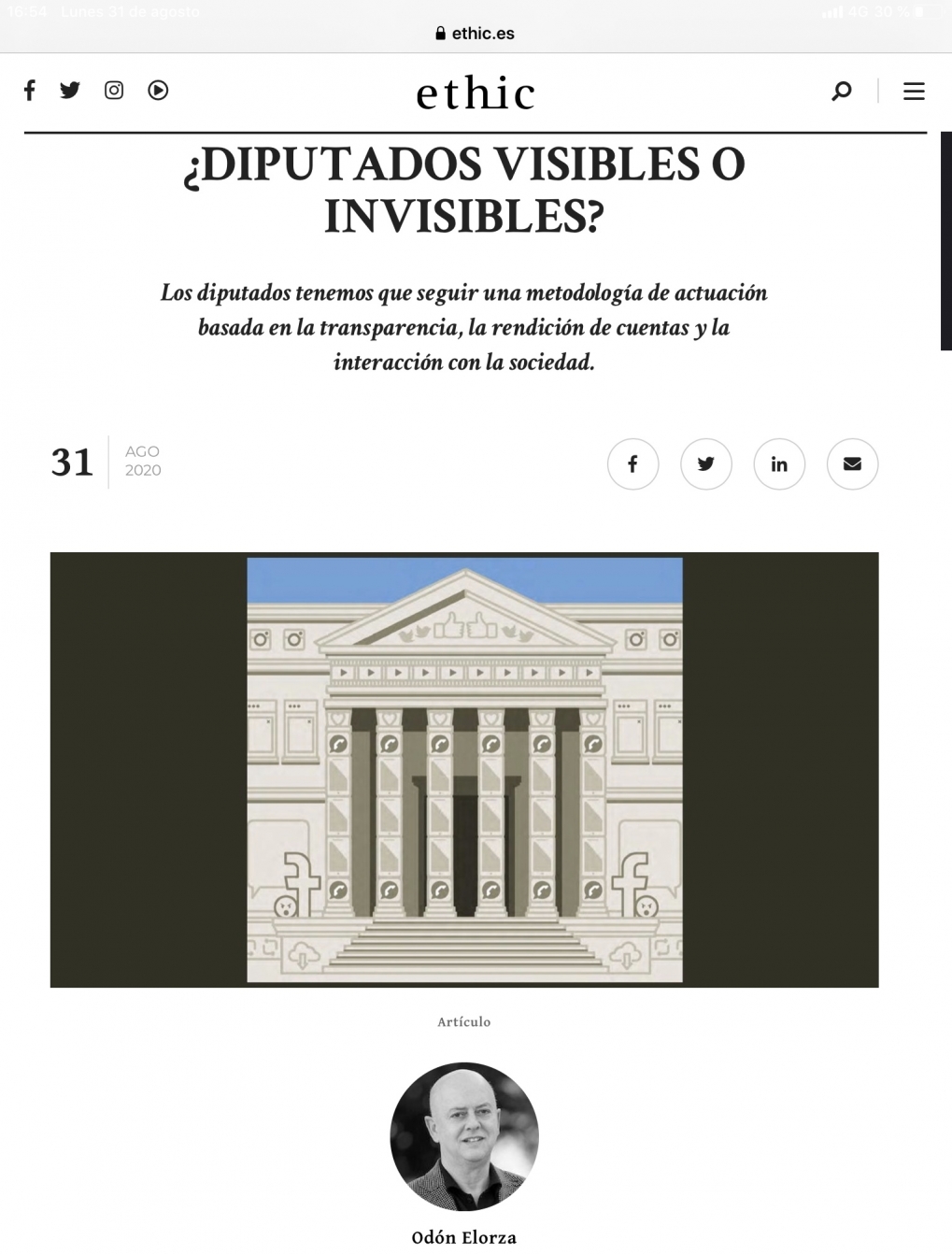 &iquest;Diputados visibles o invisibles?