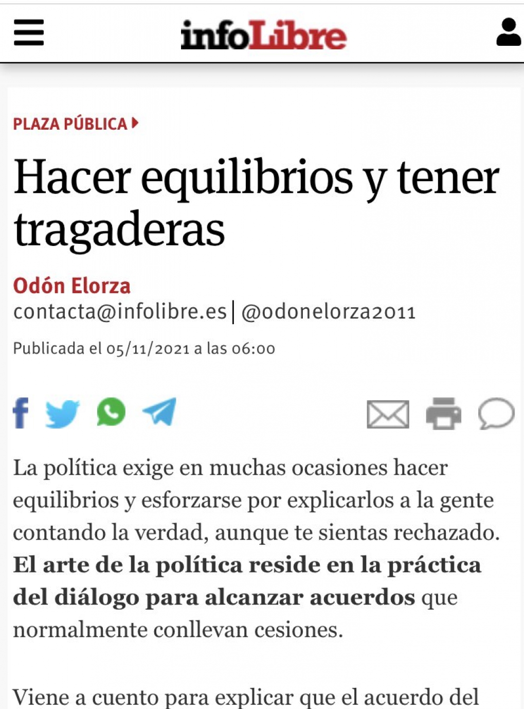 Hacer equilibrios y tener tragaderas. (Sobre el caso Arnaldo, candidato del PP al TC)