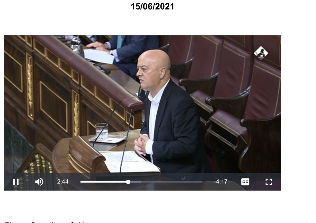 Intervenci&oacute;n en el debate del Pleno sobre los delitos de expresi&oacute;n y la reforma del C&oacute;digo Penal.