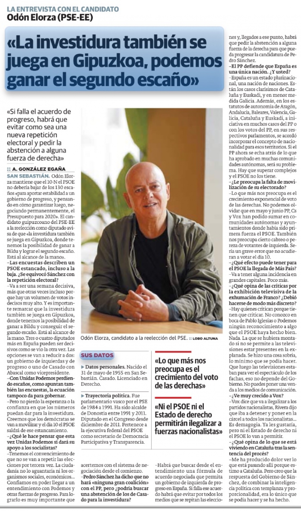 Mi carta como candidato dirigida a la ciudadan&iacute;a vasca.